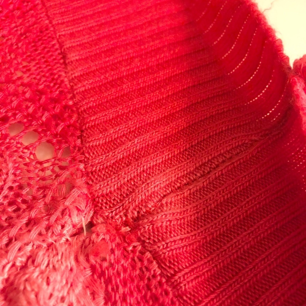 Love Culture Pink Knitted Short Sleeve Top Women’s M/L - Picture 12 of 12